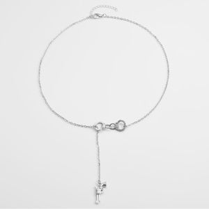 Silver Gun and Cuff Necklace